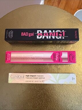 Benefit BADgal BANG! Better than Sex and Clinique high impact mascara lot of 3..